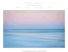 Tablet Screenshot of clancycreative.com